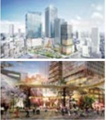 池袋駅西口地区再開発計画イメージ図